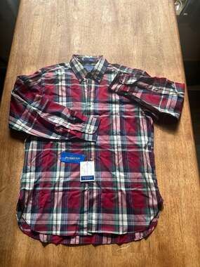 Vintage Sir Pendleton 100% Worsted Wool Plaid Button Down Shirt Men's Large